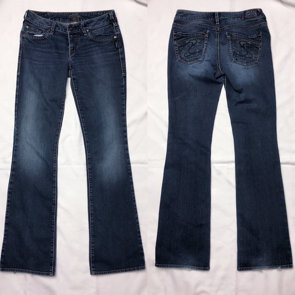 Silver Jeans Blue Aiko Bootcut Jeans Size 28 - Picture 3 of 12